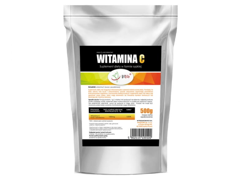 Vitamin C (L - Ascorbic Acid) 500 g Food supplement - VIVIO
