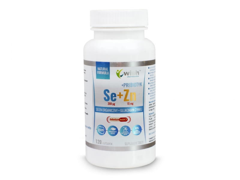 Organic Selenium 200 mcg + Zinc 15 mg - 120 Capsules. WISH
