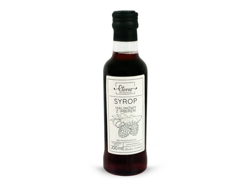 Raspberry syrup with ginger 200ml ETERNO