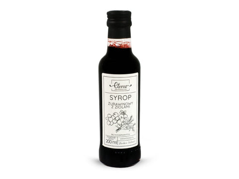 Cranberry syrup with herbs ETERNO 200ml
