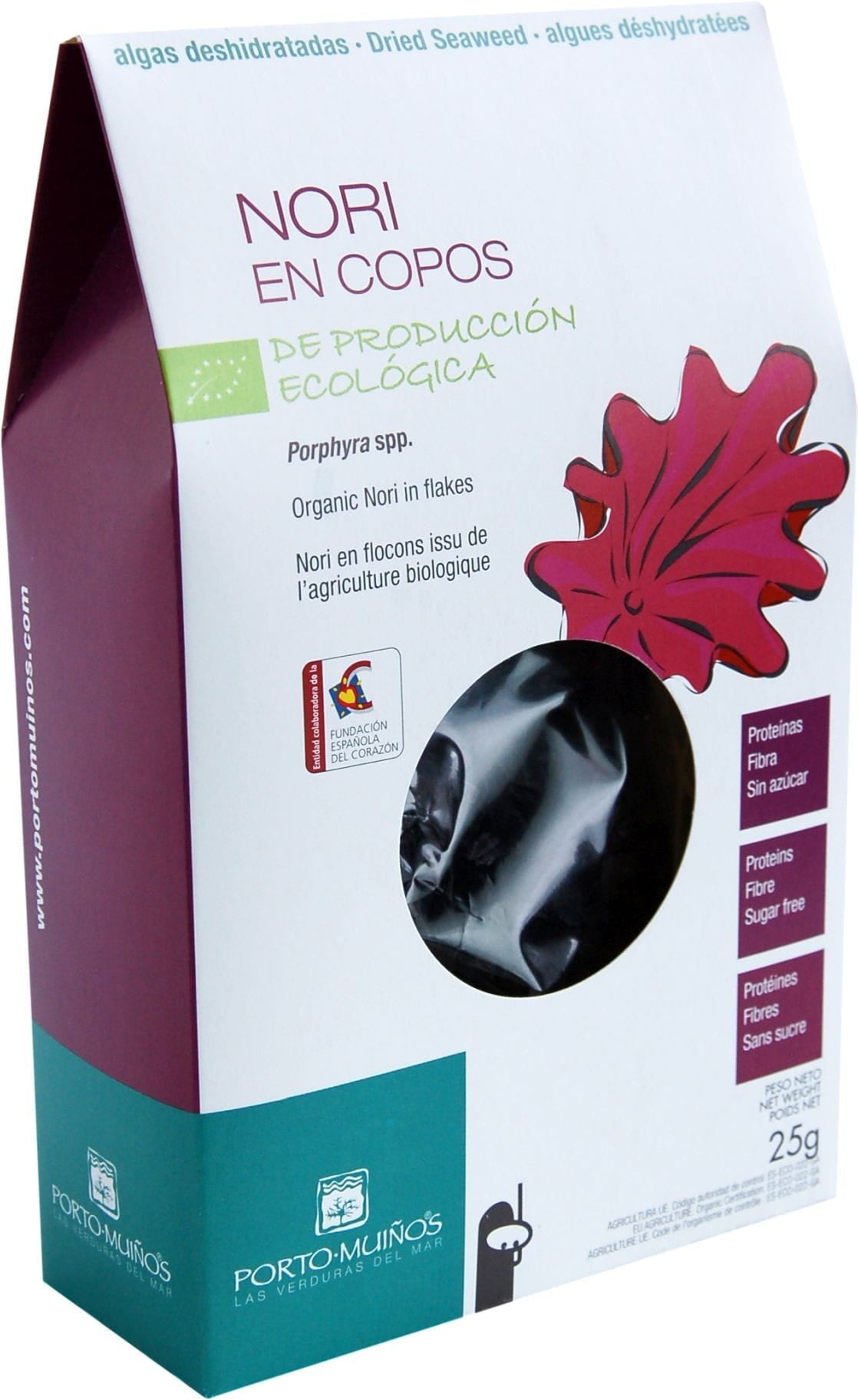 Getrocknete Meeresalgen - Nori-Flocken BIO 25 g - PORTO MUINOS Pääkuva