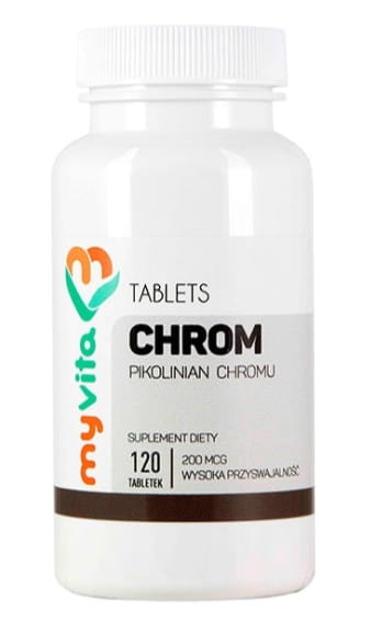 Chrom-Chrom-Picolinat-Chrom 200 mcg 120 Tabletten - MYVITA