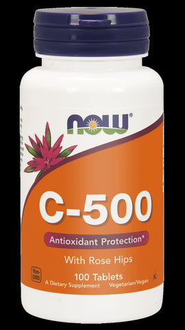 Vitamin C - 500 mit Hagebutten 100 tabl. JETZT LEBENSMITTEL