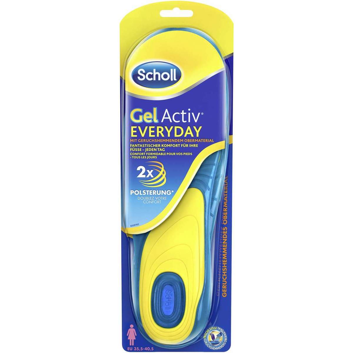 Gel-Einlegesohlen für Damen, Größe 355 - 405