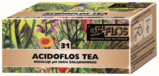 Herbavis Acidoflos Tee Fix, 20 Beutel mit Übersäuerungstee, frische Kräutermischung in Beuteln, für natürlichen Säureausgleich