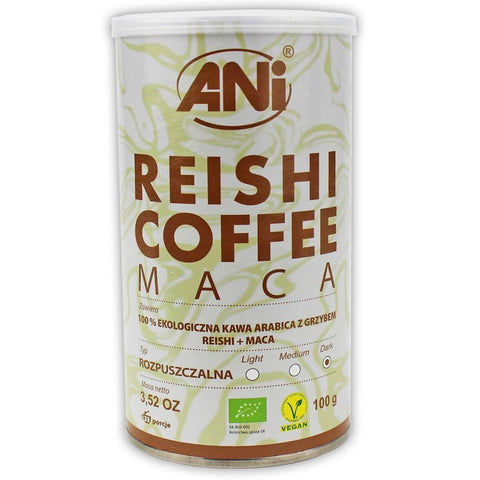 Instantná káva Arabica s hubou Reishi a Maca BIO 100 g - ANI