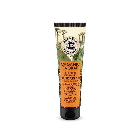 Intensive Handcreme mit Baobab von EUROBIO LAB, 75 ml, cremige Textur, ideal für trockene und beanspruchte Hände.