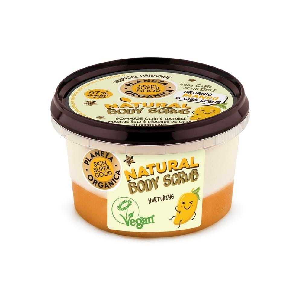 Feuchtigkeitsspendendes Körperpeeling mit Mango & Chiasamen 250 ml