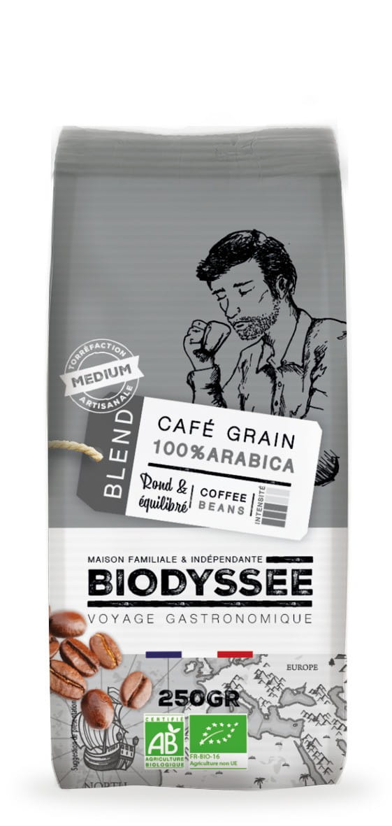 Coffee 100% Arabica beans 250g ECO BIODYSSEE