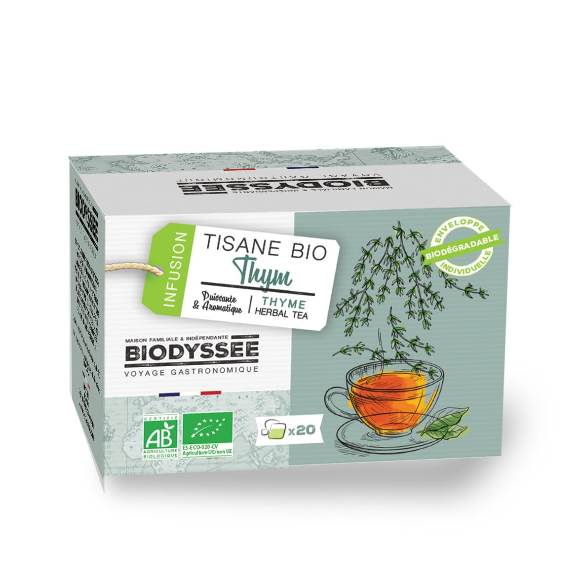 Herbal tea with thyme 20x1.5g EKO BIODYSSEE