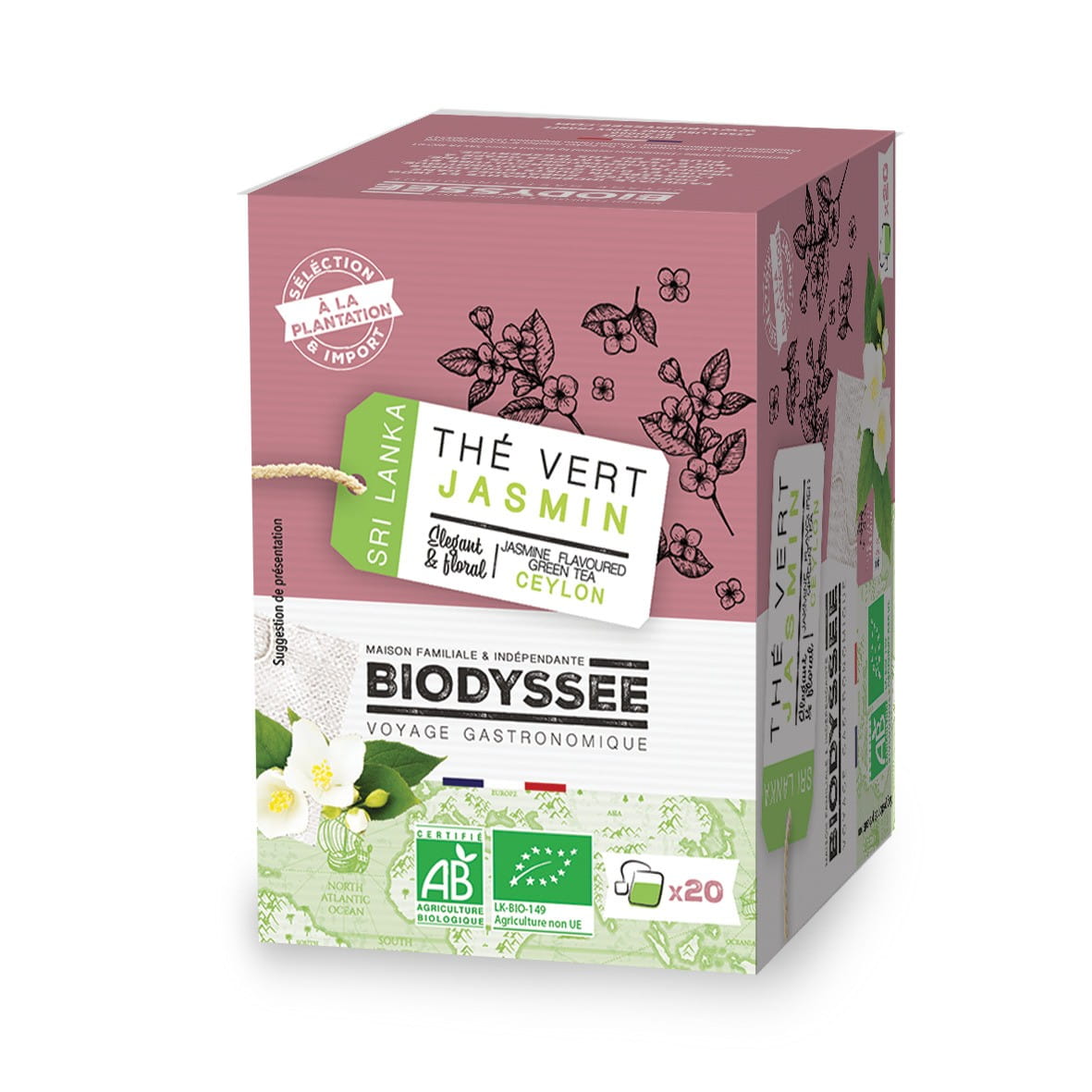 Thé vert au jasmin 20x1.75g EKO BIODYSSEE