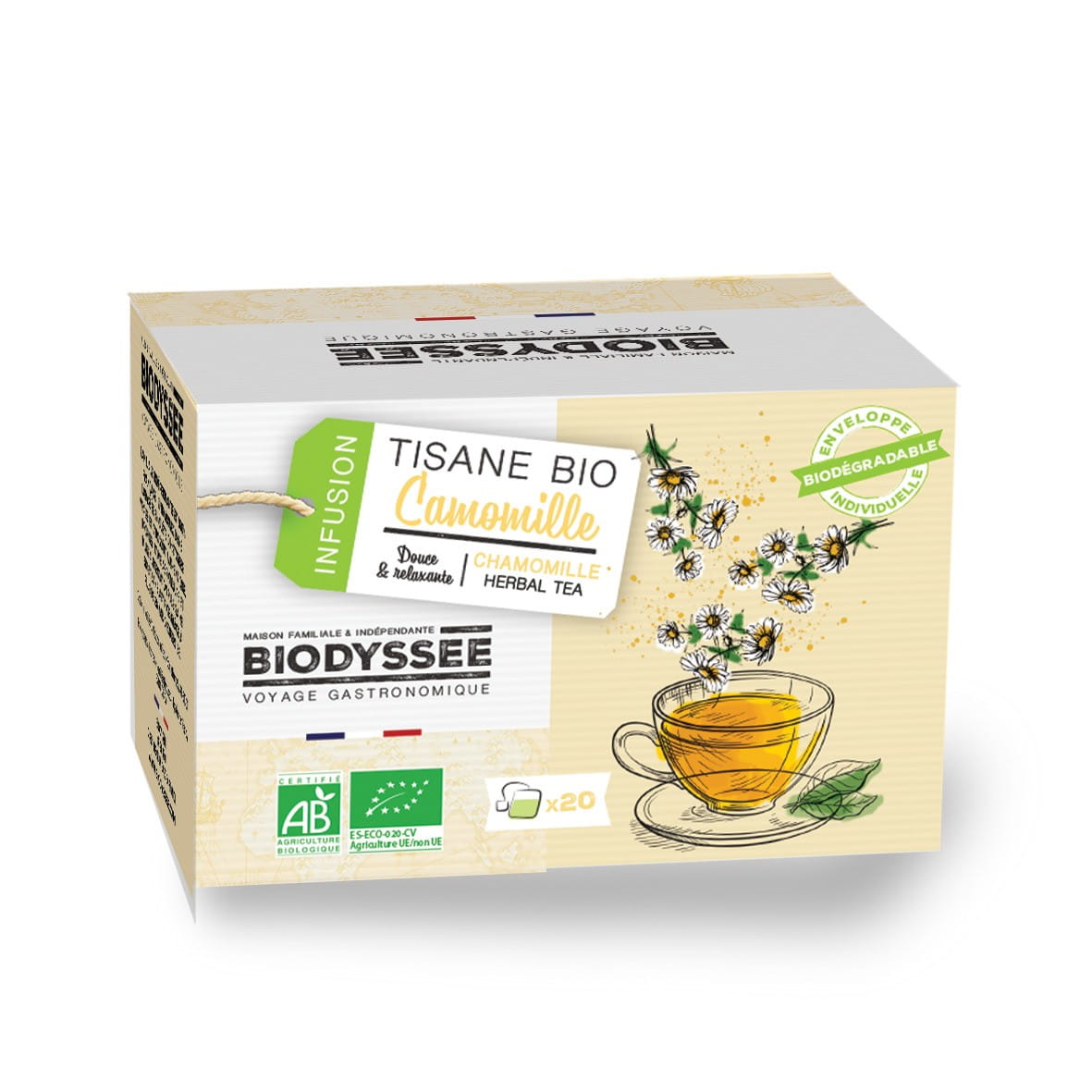 Herbal tea with chamomile 20x1.5g EKO BIODYSSEE