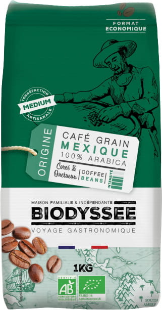 Coffee 100% Arabica Mexico beans 1 kg ECO BIODYSSEE