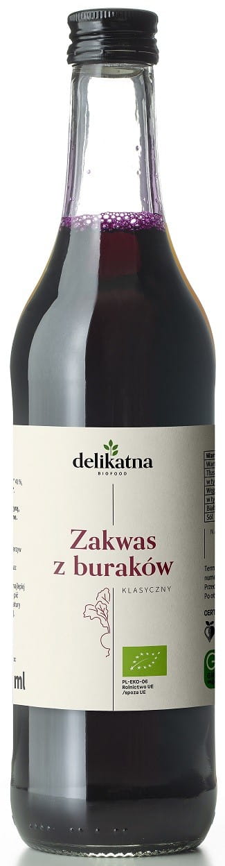 Klassischer Rote-Bete-Sauerteig BIO von biogo in 500 ml Flasche, cremige Konsistenz, frischer roter Bete Geschmack