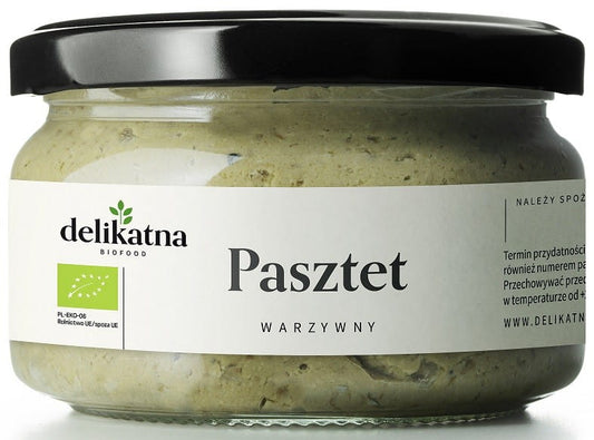 Bio Gemüsepastete von DELIKATNA, 200 g, cremige Pastete mit frischem Gemüse, im Glas.