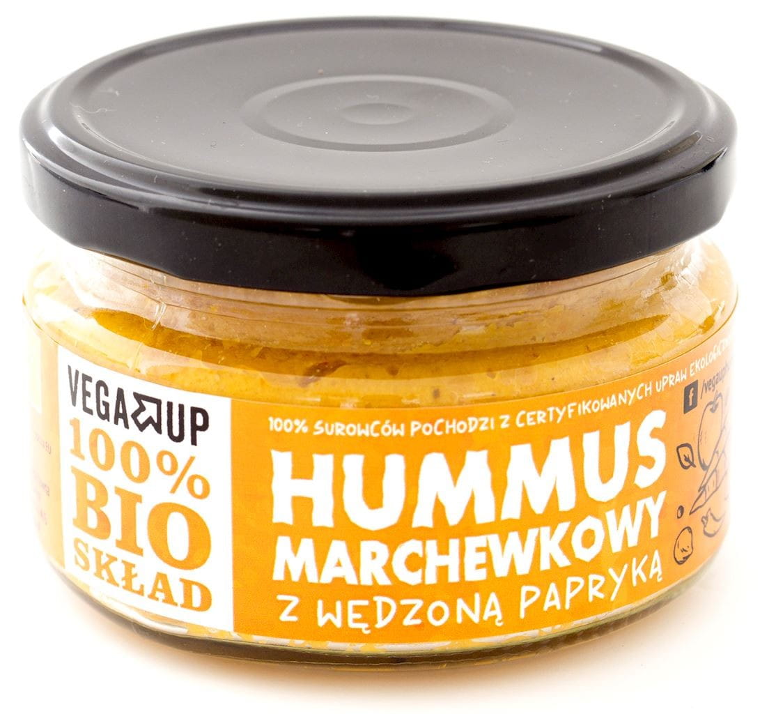 Karotten-Hummus mit geräuchertem Paprika BIO 190 g - VEGA UP