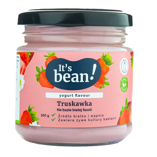 Erdbeer-Joghurt-Alternative von ITS BEAN in 160 g Becher, cremige dairyfreie Fruchtjoghurt-Alternative mit Erdbeergeschmack