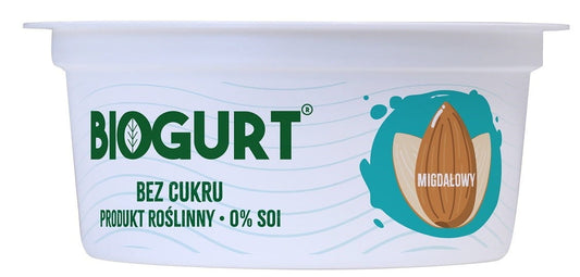 Vegane Mandeljoghurtalternative von BIOGURT in 150 g, fermentiert, cremig, ohne tierische Inhaltsstoffe, ideal für vegane Ernährung