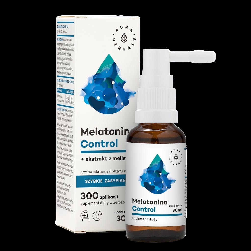 AURA HERBALS Melatoninkontrolle + Melissenextrakt Spray 30ml