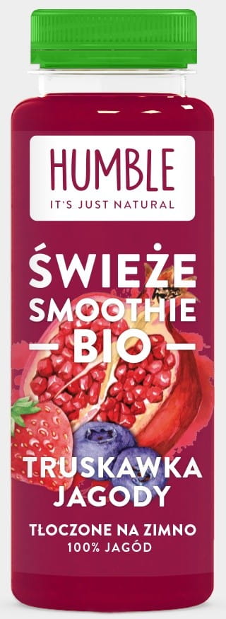 Sale Smoothie Pear - Strawberry - Raspberry - Pomegranate - Blueberry BIO 300 ml - HUMBLE