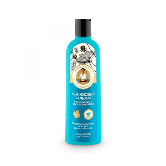 Balsam für normales und trockenes Haar mit Moltebeere, EUROBIO LAB, 280 ml, cremige Textur und pflegende Inhaltsstoffe sichtbar