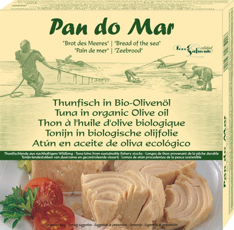 Bonito tuna in ORGANIC extra virgin olive oil 525 g (400 g) - PAN DO MAR