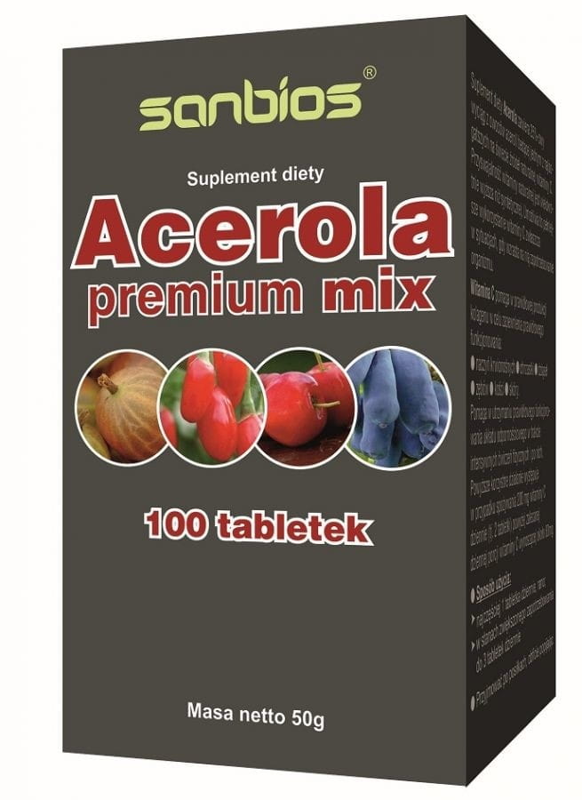 Acerola Premium Mix 100 tabliet SANBIOS