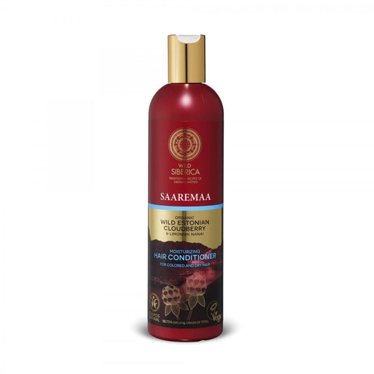 Conditioner für gefärbtes und trockenes Haar von EUROBIO LAB, 400 ml Flasche, cremige Textur und pflegende Formel.