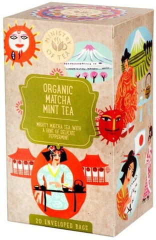 Grüner Tee mit Minze und Matcha BIO (20 x 17 g) 34 g - MINISTRY OF TEA