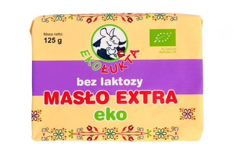 Venta mantequilla extra, cubo sin lactosa (82% materia grasa) BIO 125 g - ECO LUKTA
