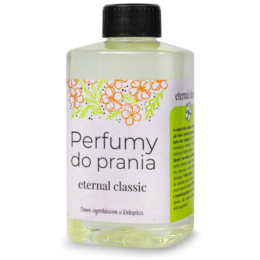 Nachfüllbares ECOVARIANT Parfümflasche mit 300 ml, umweltfreundlich und waschbar, elegante Verpackung auf dem Bild.