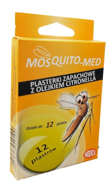 Mosquito - Med vonné náplasti 12 kusov - ACTIVPLAST