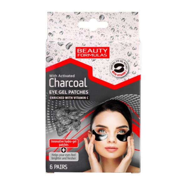 BEAUTY FORMULAS gel eye pads with activated carbon
