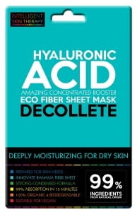 Hyaluronsäure Dekolleté-Maske von BEAUTY FACE, express Pflege für glatte, gepflegte Haut am Dekolleté.