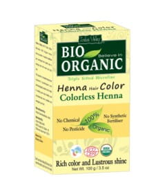 EKO Farbloses Haar Henna von INDUS VALLEY, 100g, cremige Textur, für sanfte Haarpflege und natürliche Farbschimmer