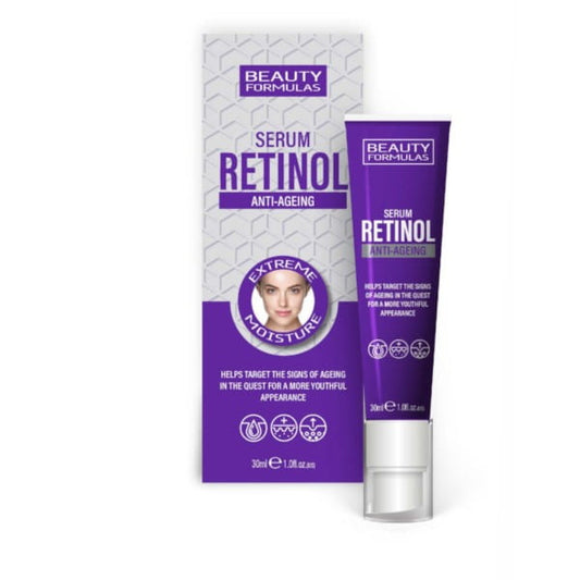 Feuchtigkeitscreme mit Retinol von BEAUTY FORMULAS, 75 ml, cremige Textur, ideal für intensive Hautpflege.
