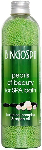 Botanische Badeperlen von BINGO SPA, 230 g, mit natürlichen Pflanzenextrakten, im weißen Beutel für entspannendes Baden