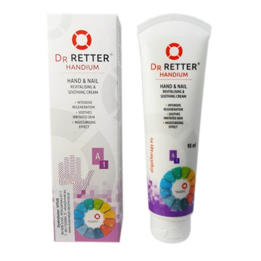 Handium Creme von DR. RETTER für Hände und Nägel, 90 ml, cremige Pflege für geschmeidige Hände und gesunde Nägel