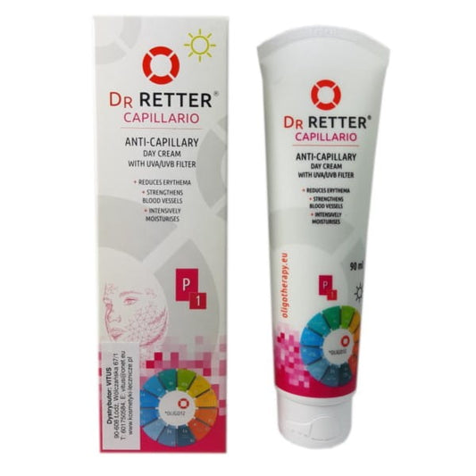 Blutgefäße Kapseln von DR RETTER, 90 Tage Pack, für gesunde Gefäßfunktion, in einer offenen weißen Verpackung
