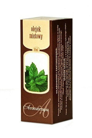 Pfefferminzöl von PROFARM, 10ml Flasche, naturbelassen, entzündungshemmende Eigenschaften, ätherisches Öl auf weißem Hintergrund