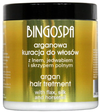 BingoSpa Arganbehandlung für Haare mit Leinen
