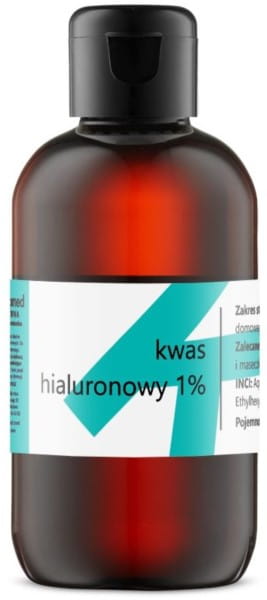 Hyaluronsäure 1% in 100ml Flasche von FITOMED, klare Flüssigkeit für Hautpflege und Feuchtigkeitsversorgung