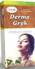 Hautpflege mit Derma Buchweizen, 60 Beutel von MIR LEK, natürliche Unterstützung für gesunde Haut, Nahaufnahme der Verpackung