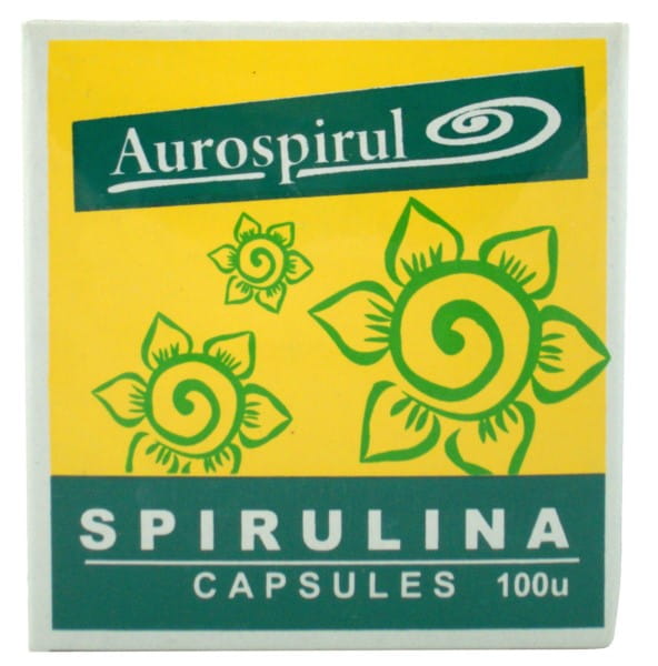 Spirulina 100 caps Cleans and deacidifies AUROSPIRUL