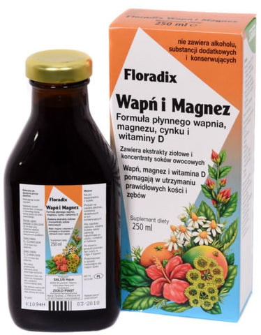 Kräuter - Calcium und Magnesium Nabe 250 ml FLORADIX flüssig