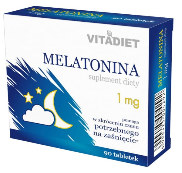 Melatonin 1mg 90 tab VITADIET erholsamen Schlaf - Biogo.de Hauptbild