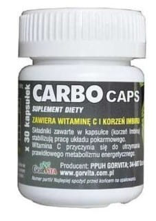 Carbocaps 20 kapsúl rastlinného uhlia GORVITA