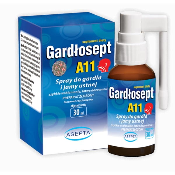 Gardłosept a11 Halsspray 30 ml ASEPTA - Biogo.de Immagine principale del prodotto