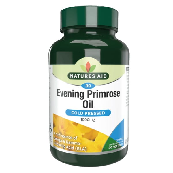 Nachtkerzenöl 1000 MG 90 Kapseln Omega 6 NATURES AID