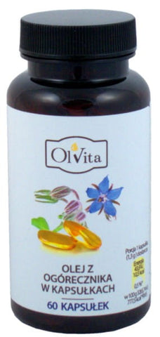 Borákový olej v kapsulách 60 kapsúl OLVITA